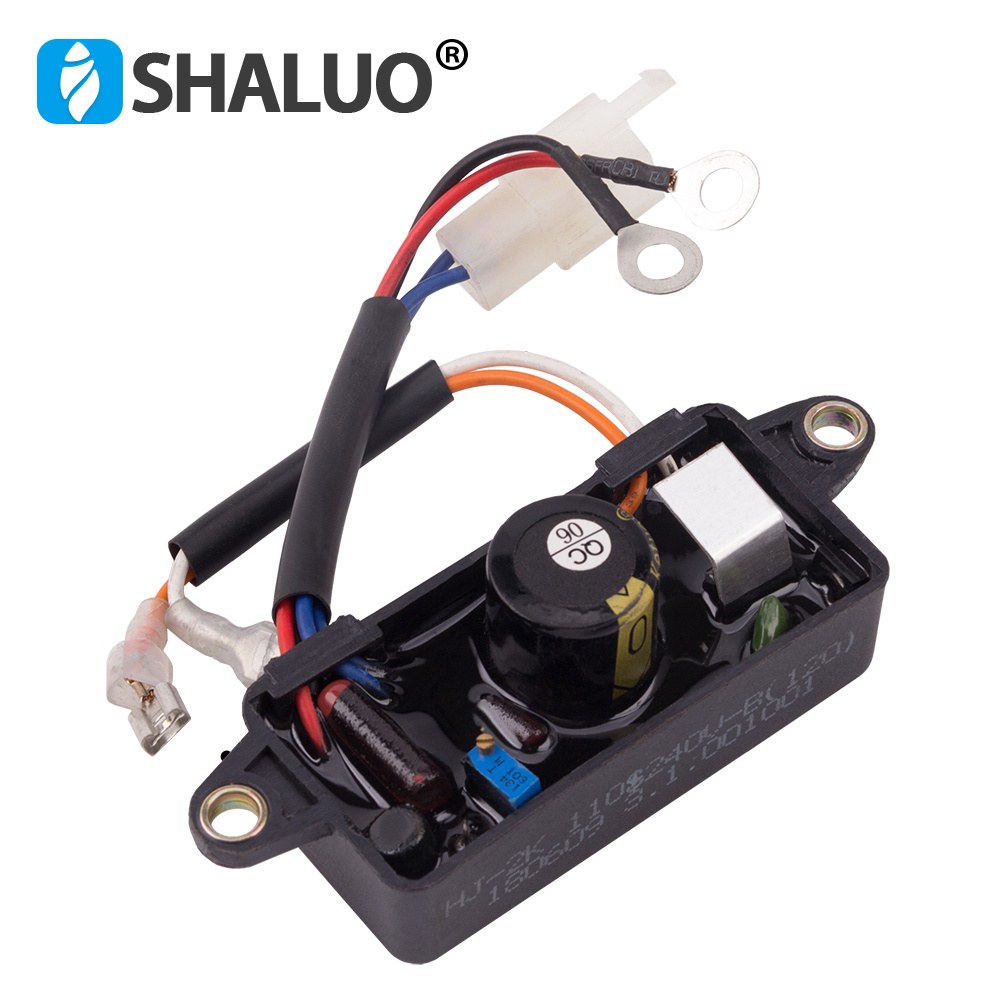 3KW single phase AVR small gasoline power 168F six wires generator excitation regulator