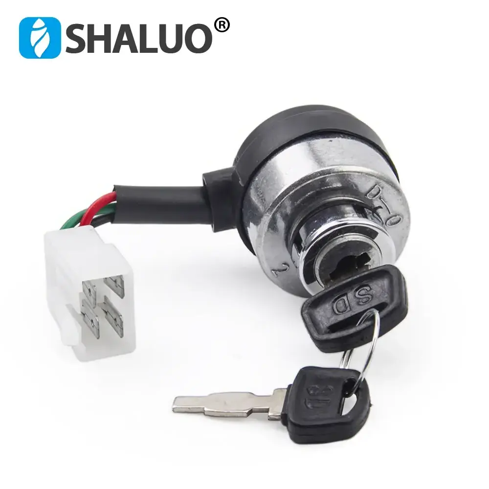 186F 5wires Diesel Generator Start Switch Lgni tion Key Switch 168F 188F Gasoline Generator Parts Electronic Door Lock