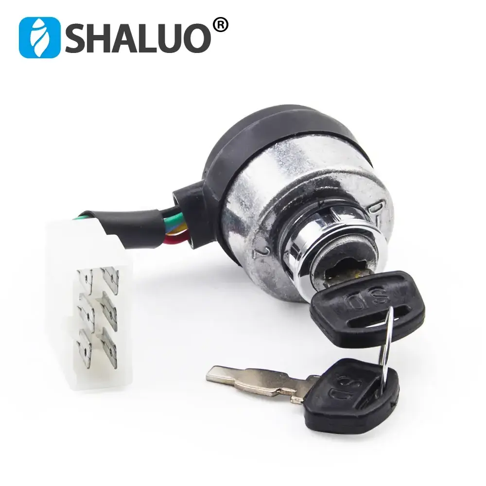 186F 5wires Diesel Generator Start Switch Lgni tion Key Switch 168F 188F Gasoline Generator Parts Electronic Door Lock