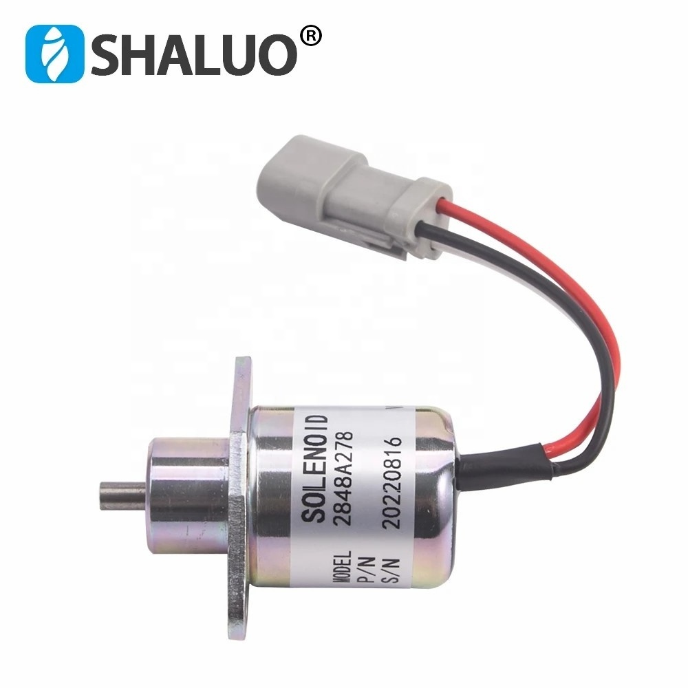 2848A278 Diesel Generator Engine Fuel Stop Solenoid valve Actuator Flameout Shut Off Solenoid Switch Generator Accessories