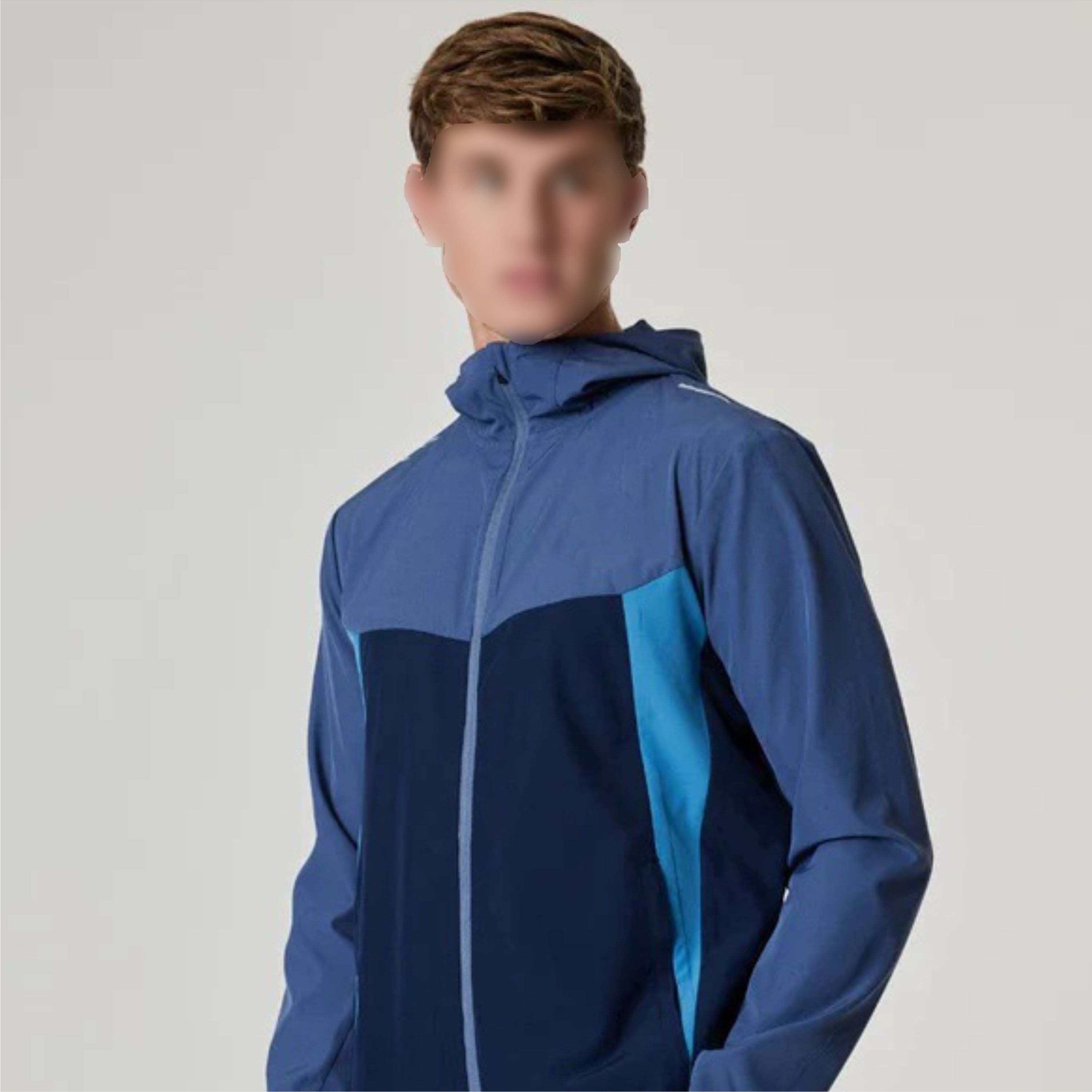 Men's Fashionable Two-Tone Windbreakers - Lightweight, Waterproof, and Breathable Jackets for Casual and Athletic Wear