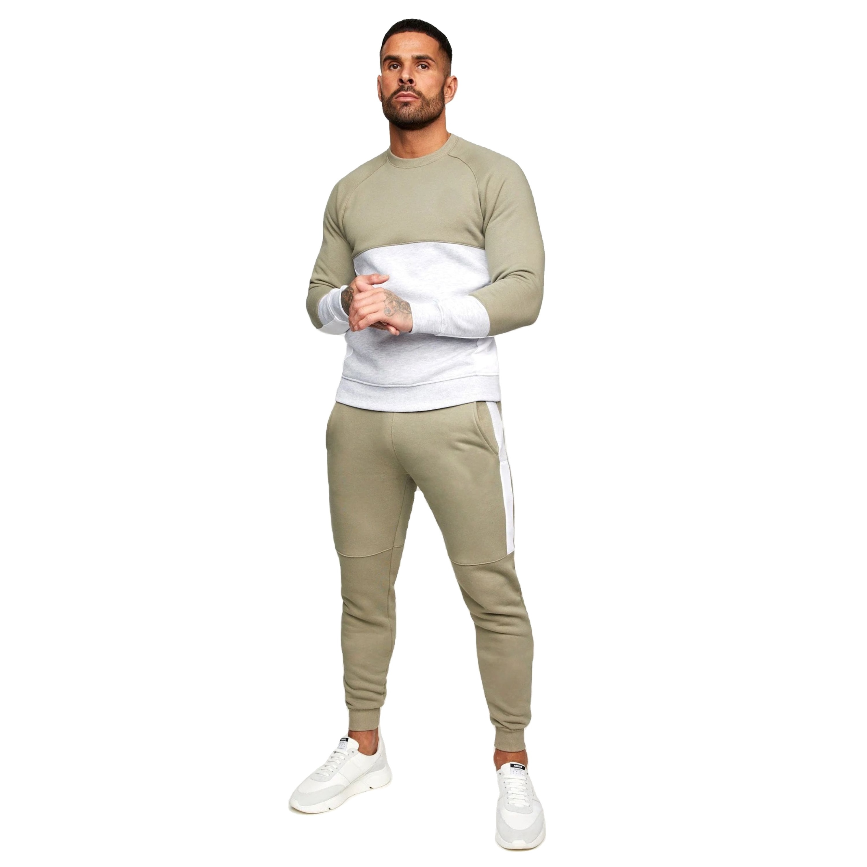 Custom Logo Track Suits French Terry Heavy Mens Blank Heavyweight Thick Fleece 100 Cotton Oversized Tracksuits