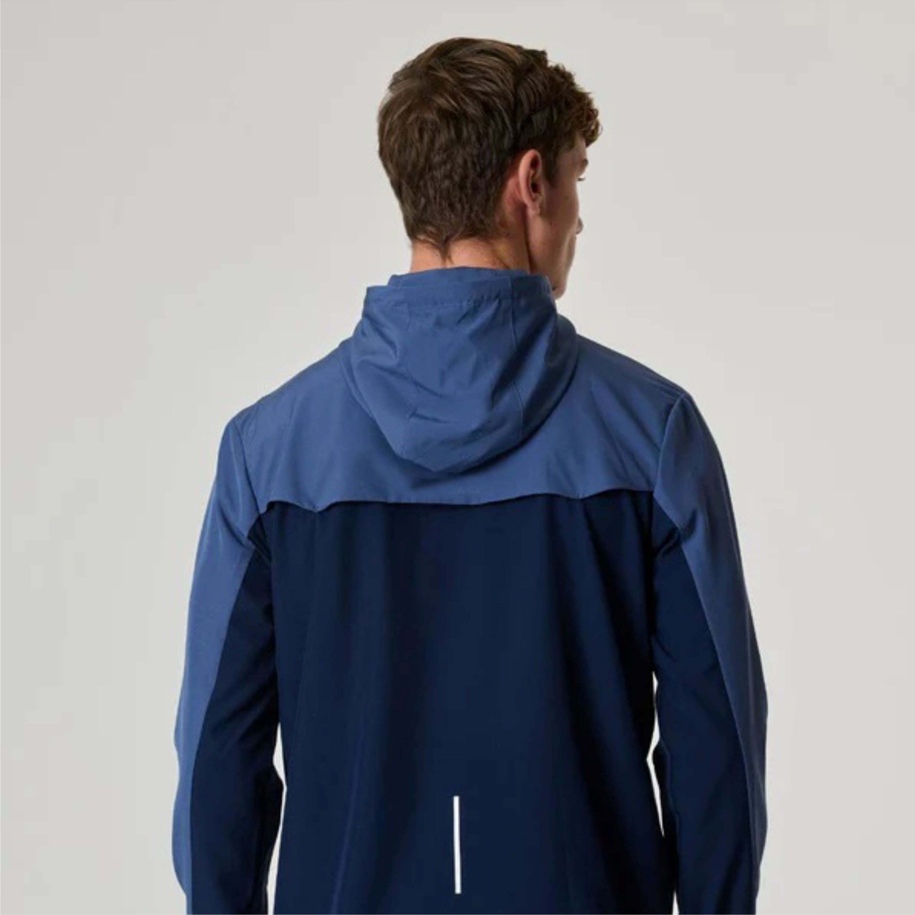 Men's Fashionable Two-Tone Windbreakers - Lightweight, Waterproof, and Breathable Jackets for Casual and Athletic Wear