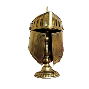 Hot Sale Metal Crafts Home Decoration Roman Warrior Helmet Medieval Costume Armor