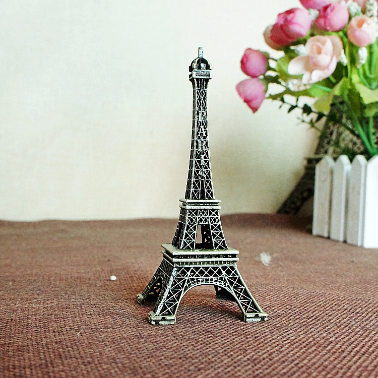 Yiwu Best Selling Metal Crafts France Souvenirs Different Sizes Metal Eiffel Tower Decorative for Home