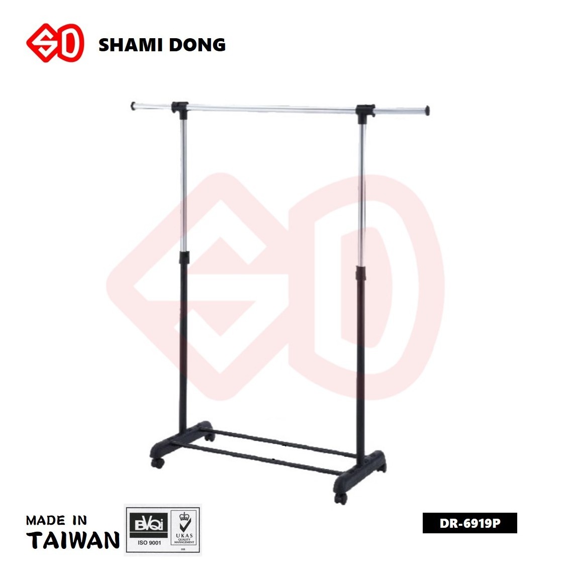 taiwan double layer cloth rack shoe rack