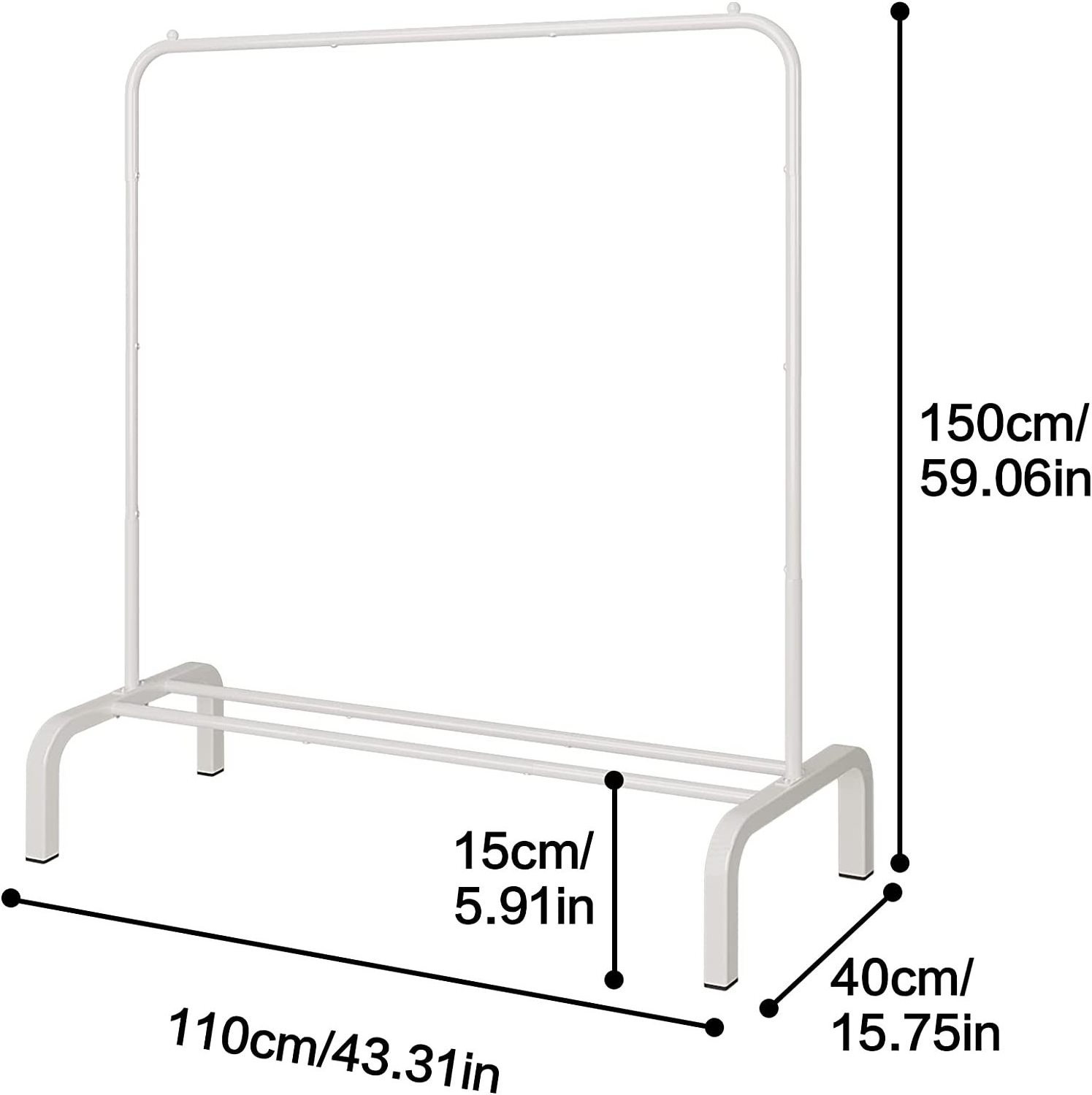 taiwan double layer cloth rack shoe rack