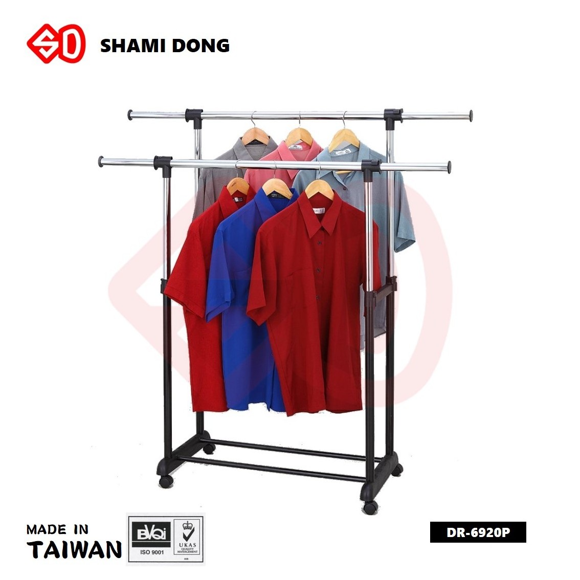 DR-6921P FOLDABLE PLASTIC cloth hanger stand wholesale clothing display racks