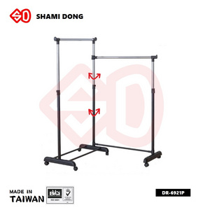 DR-6921P FOLDABLE PLASTIC cloth hanger stand wholesale clothing display racks