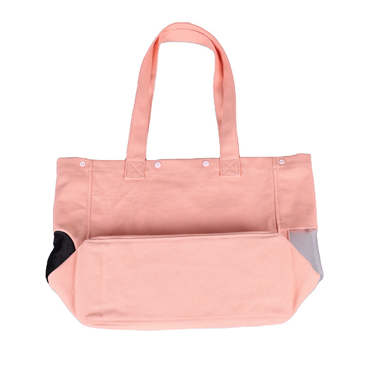 Recycled Portable Cat Puppy Pet Tote Carry Bag Pink Pet Carrier Shoulder Tote Bag