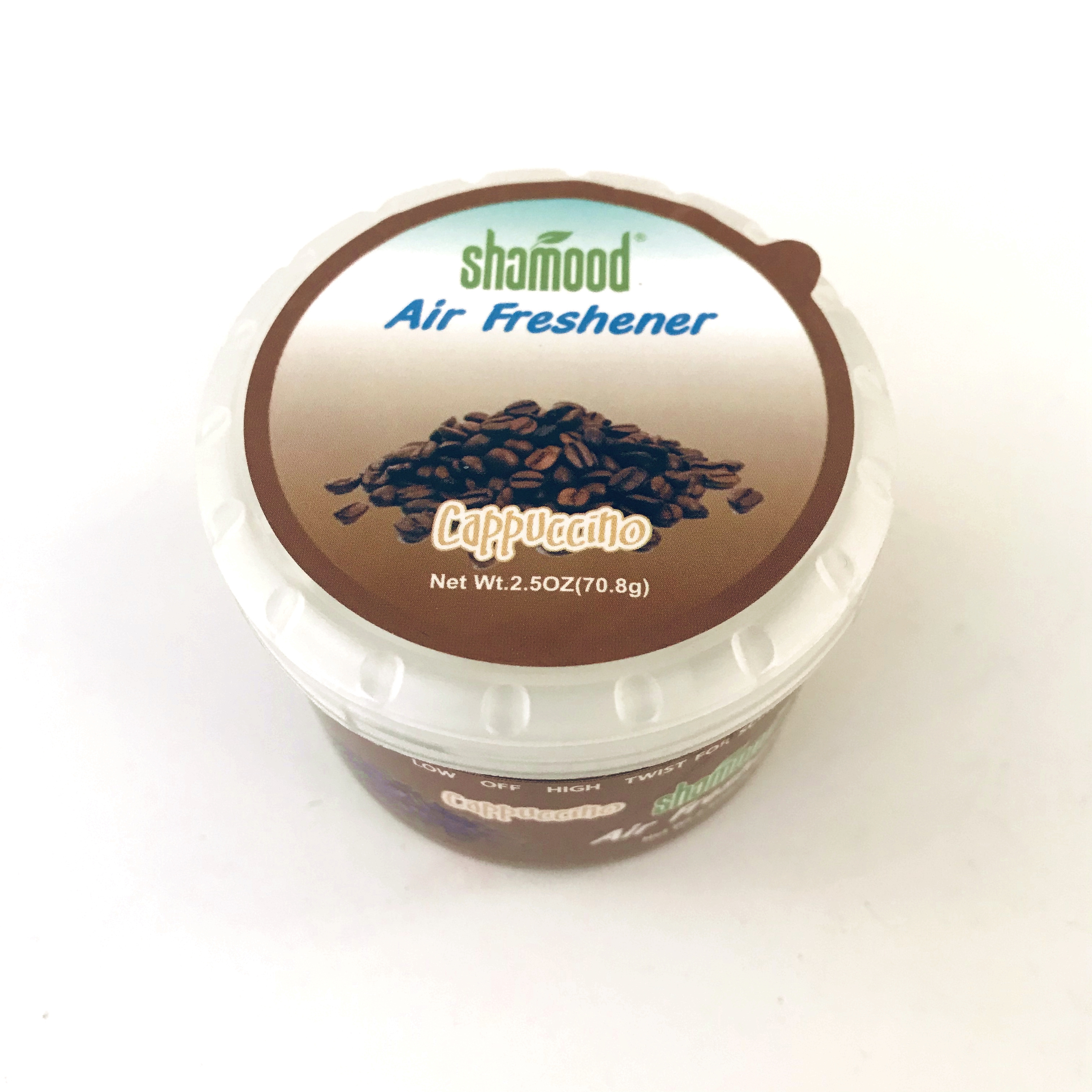 Custom Eco-friendly 2.5OZ Round Shape Gel Air Freshener Auto Accessory Household Freshening