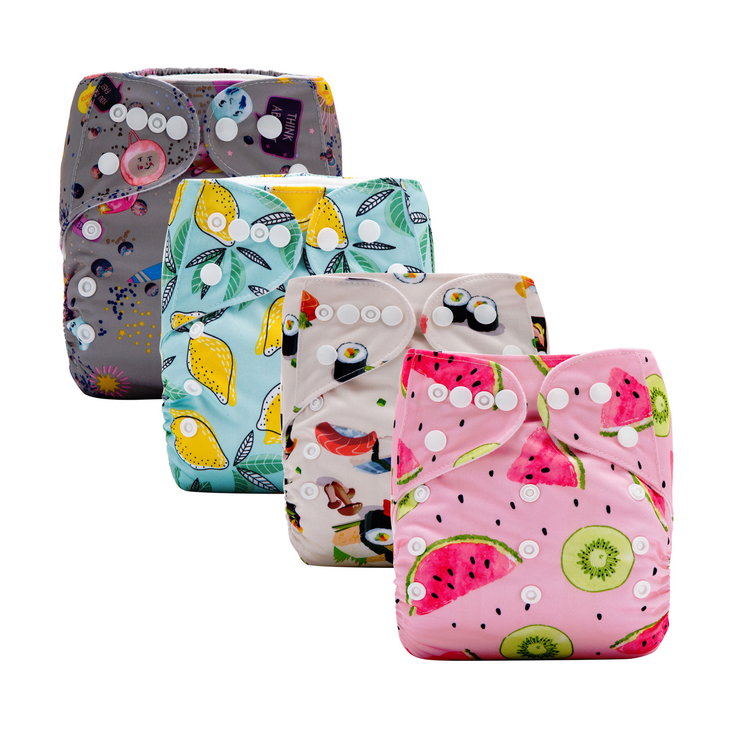 Custom Low Moq Washable Ecological Cloth Diapers Manufacturers Pocket Reusable Baby Cloth Diaper