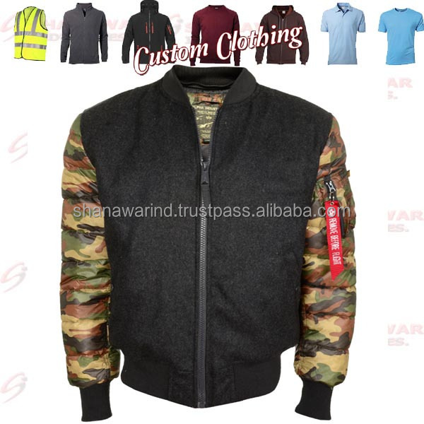 Bomber Jacket for Men Slim Fit Lightweight Windproof Sportswear Jacket Casual Windbreaker