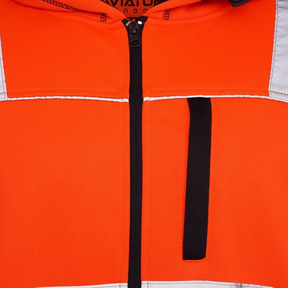 Wholesale Price Double Layer High Visibility Inner Fleece Reflector Safety Workers Hoodies / Jacket For Winter Season