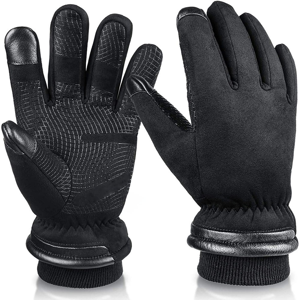 Winter Special MEN/women fashion dress Gloves Leather Gloves Hand Warmer Black Winter Ladies Dress Gloves