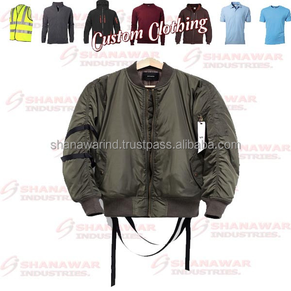 Bomber Jacket for Men Slim Fit Lightweight Windproof Sportswear Jacket Casual Windbreaker