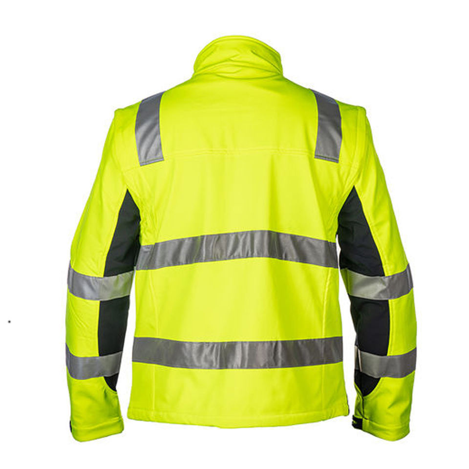 Hi Vis Jacket Zip Closure High Quality Reflective Tape Winter Safety Reflective Jacket with Custom Logo / Tape Reflector