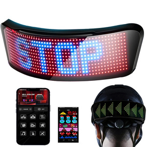 Screen Light Back Indicator Tail Scooter Rgb Motorcycle Smart Cycling Led Helmet Display