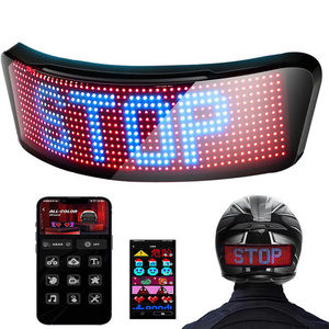 Cycling Helmet Tail Light Bicycle Motorcycle Rgb Smart Custom App Editable Control Safety Screen Led Helmet Display