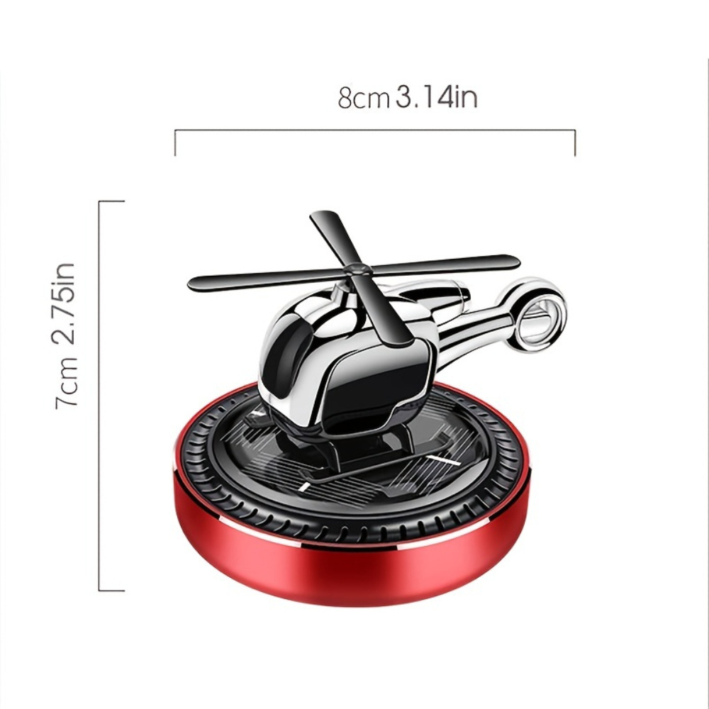 2024 new design Car Perfume Car Aromatherapy Solar Helicopter Ornaments Inside The Car Air Fresh Deodorization Rotating Perfume