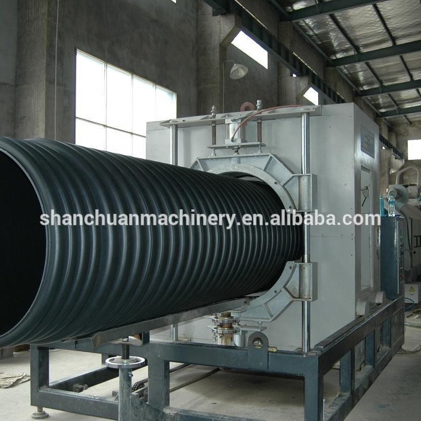 Hdpe Double-Wall Corrugated Pipe Manufacturing Machine Plastic Pipe Production Line