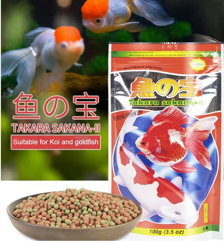 Shanda aquarium Koi & Goldfish feed high protein fish food spirulina fish food 100g/200g/500g