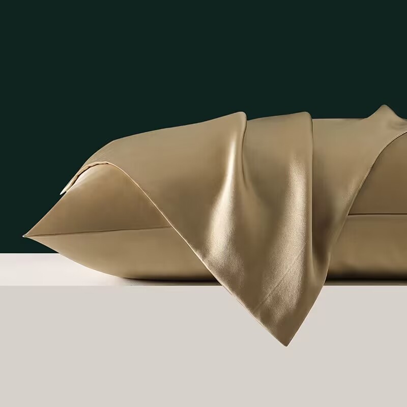 Modern Style Queen Silk Pillowcase Cover Luxury Silk Satin Pillow Case With Zipper