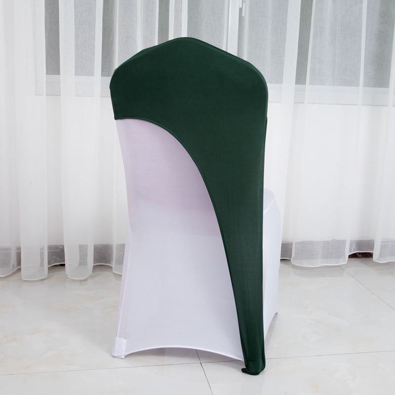 Wholesale Multicolor Spandex Half Chair cover Dining Chair Cover Stretch Slipcover for Wedding Banquet