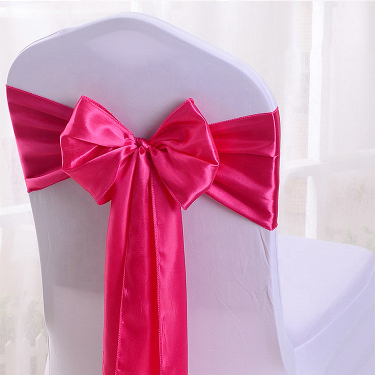 Wedding Festival Party Banquet Decoration chair band 100% Polyester Light Purple Chair Sashes