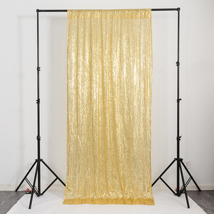 Hot Sale Wedding stage Background Drapes Glitter Sequin Party Curtains Decoration Panel Drape Backdrop