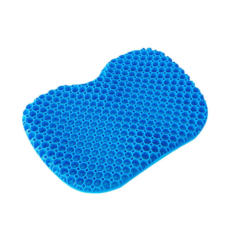 New Arrival U-shape honeycomb cooling silicone anatomical gel seat cushion for office chair car