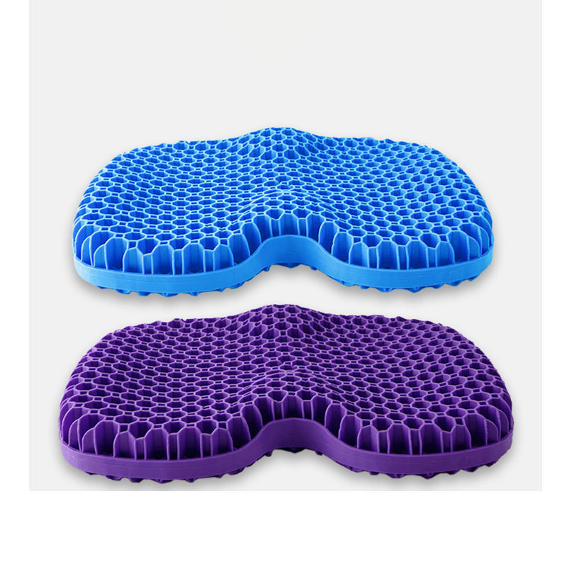 New Arrival U-shape honeycomb cooling silicone anatomical gel seat cushion for office chair car