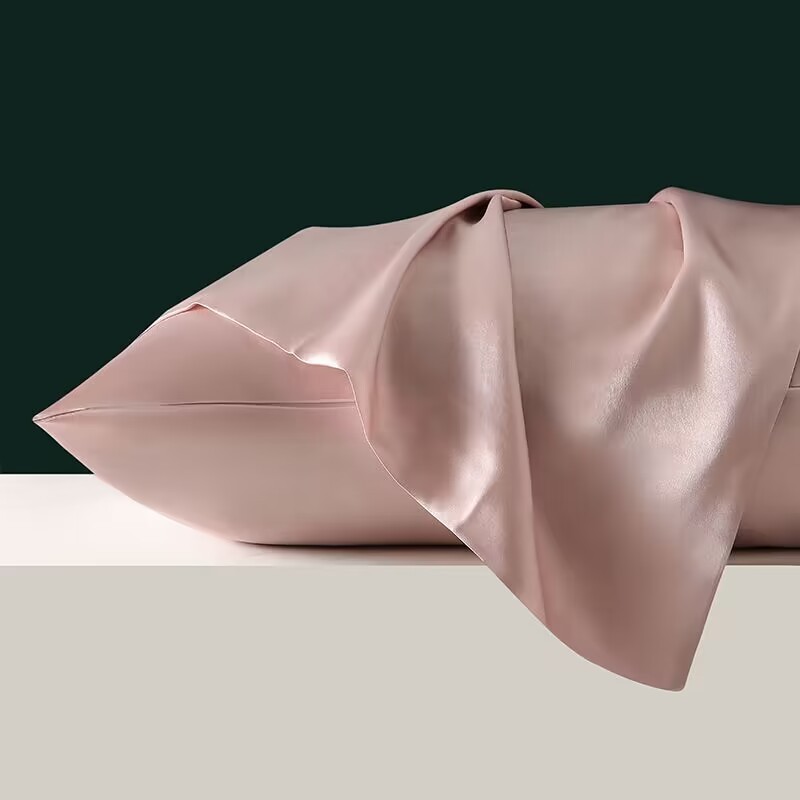 Modern Style Queen Silk Pillowcase Cover Luxury Silk Satin Pillow Case With Zipper