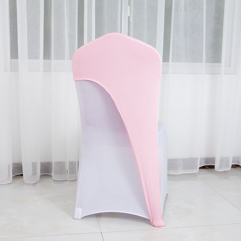 Wholesale Multicolor Spandex Half Chair cover Dining Chair Cover Stretch Slipcover for Wedding Banquet