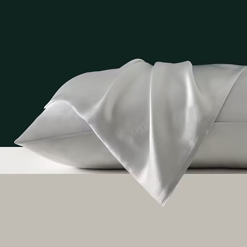 Modern Style Queen Silk Pillowcase Cover Luxury Silk Satin Pillow Case With Zipper