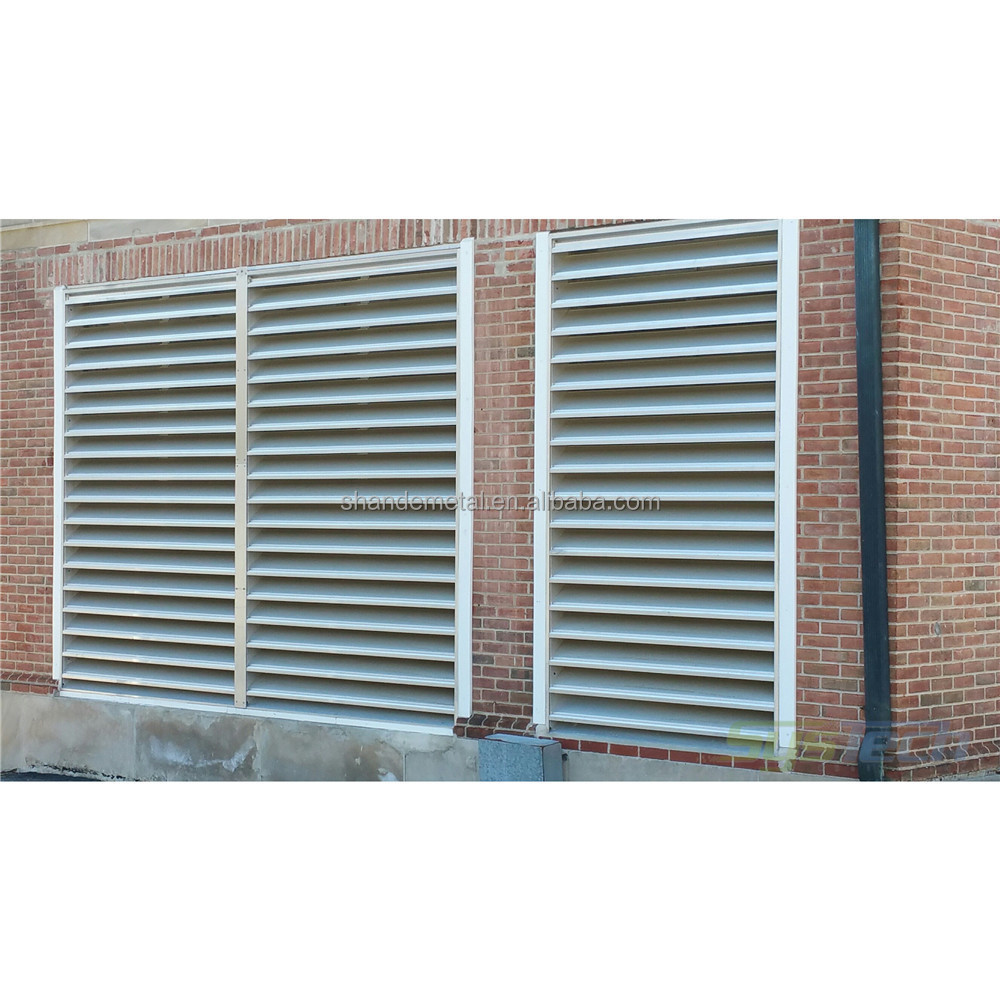 Window Parts Outdoor Aluminium Frame Louver Window Security Shutters Exterior