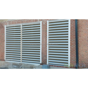 Window Parts Outdoor Aluminium Frame Louver Window Security Shutters Exterior