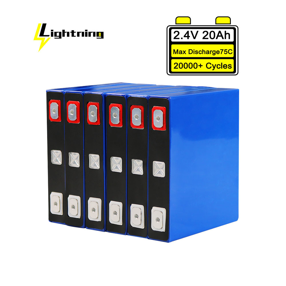 Rechargeable Long Cycle Life SCIB 2.4V LTO 10Ah 20Ah 30Ah Prismatic Battery Cell