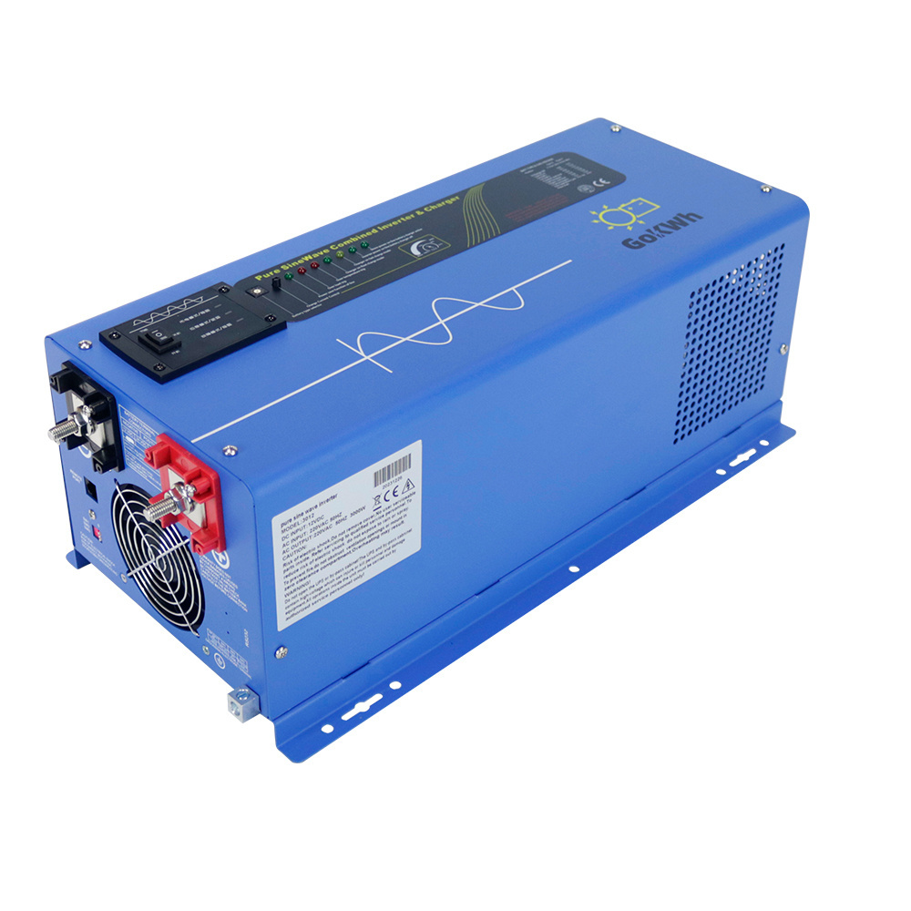 Real 3000W 3KW Combination Inverter Charger 12V 24V 48V DC 220V AC LFP LiFePO4 Lithium ion AGM Lead Acid GEL Battery RV Inverter