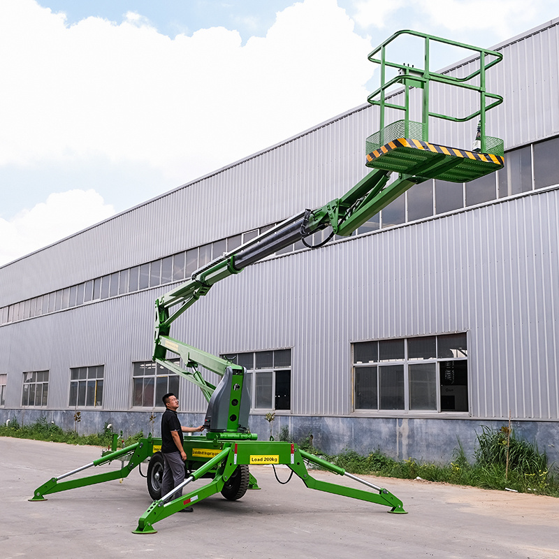 Shanding Hot sale!self propelled boom lift spider boom lift articulating man lift for aerial work platform