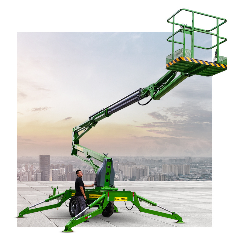 Shanding Hot sale!self propelled boom lift spider boom lift articulating man lift for aerial work platform