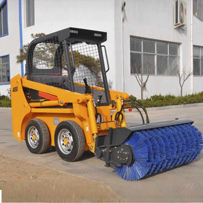 Hydraulic Excavator Used 800kg Front End Loader Mini Crawler Tracked Wheel Skid Steer Loader With Attachments Mulcher/Bucket