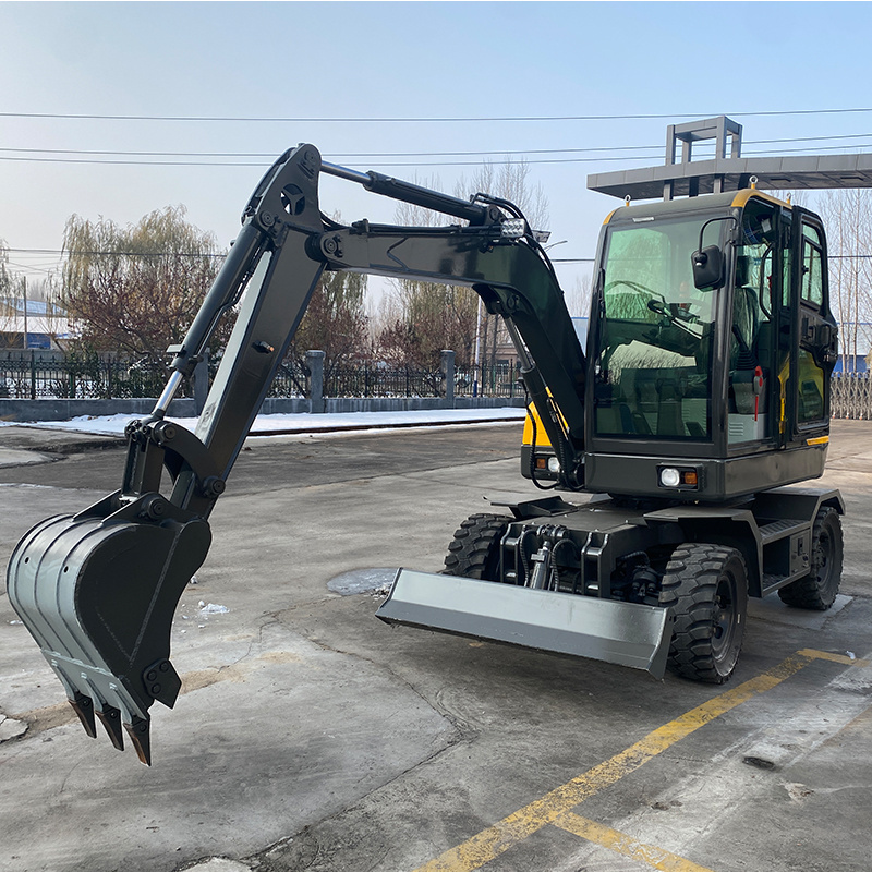 Free Shipping Mini Excavator 4 Ton Epa Farm Used New Wheel Digger Compact Mini Yarmax Engine Excavator Machine Price