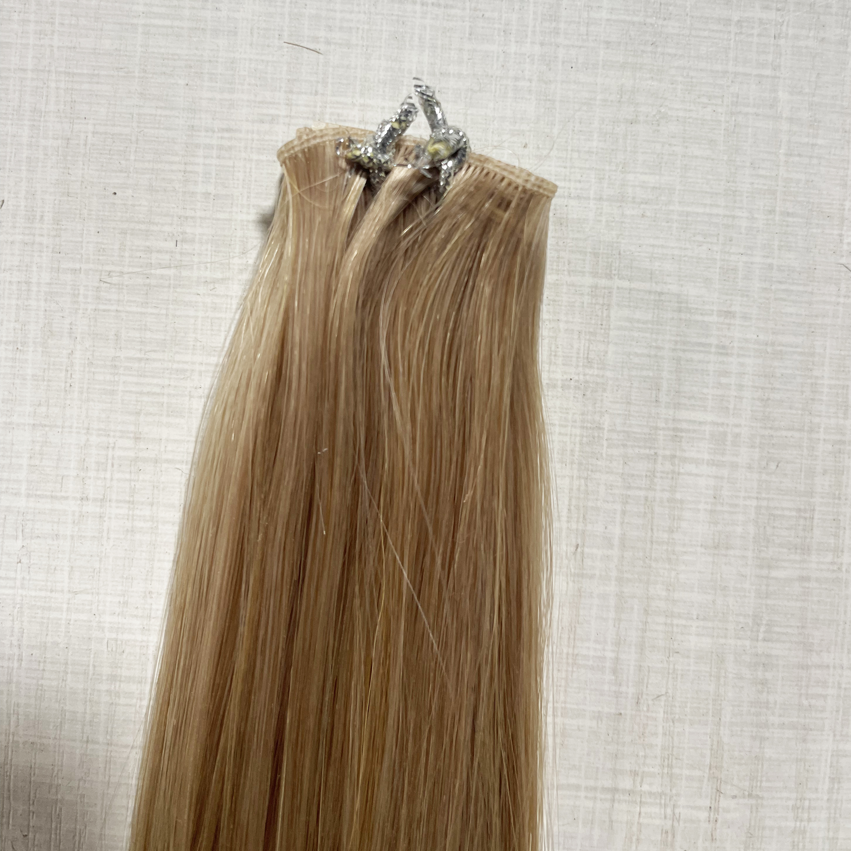 Wholesale Russian Virgin Double Drawn Hair Weave Very Thin Hand Tied Hair Extensions Invisible Genius Weft Hair