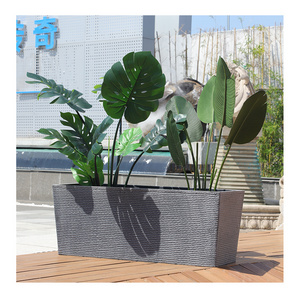 Revolumini Window Boxes Planters Rectangular Plastic Garden Pots Planters Box