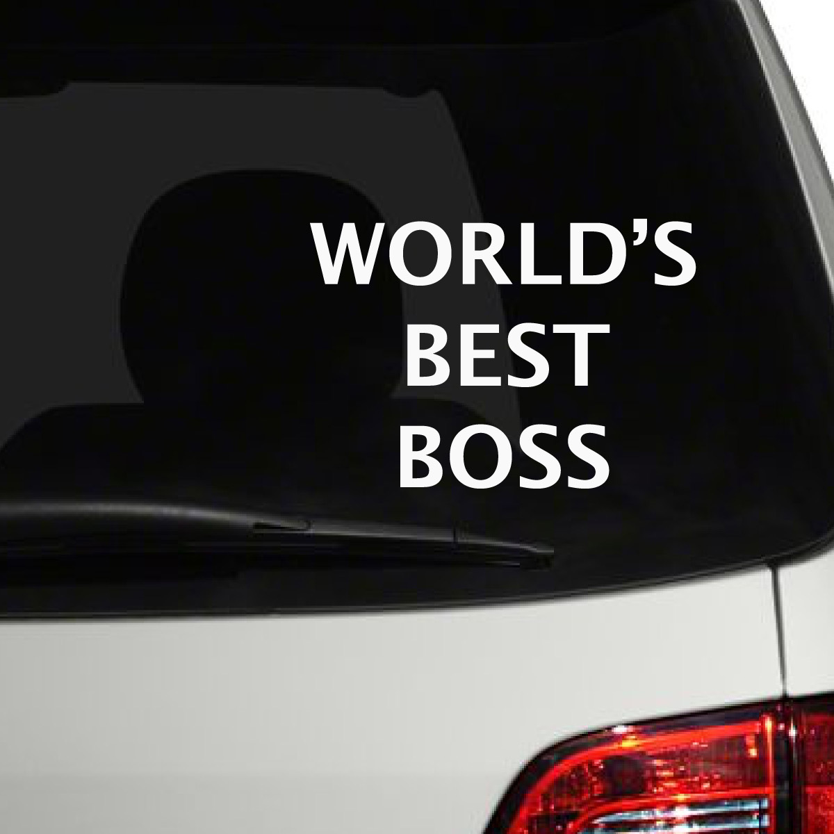 World Best Boss Car Decal Family Custom Logo Printing PVC Wholesale Waterproof Door Sticker Vinyl Car Body Car Sticker