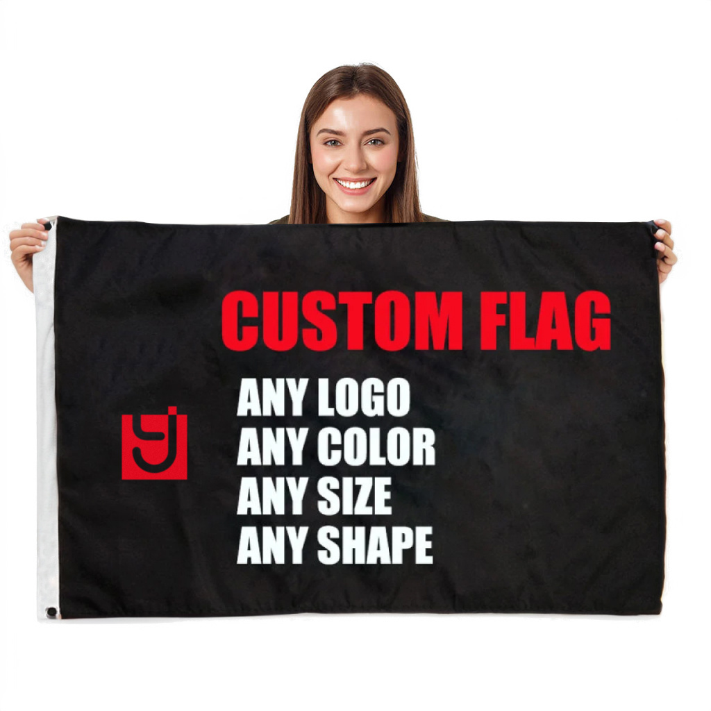 2023 New Product Cheap Print Cotton Design Print Your Logo Polyester Fabric Advertising Campaign Outdoor Custom Flag Banner