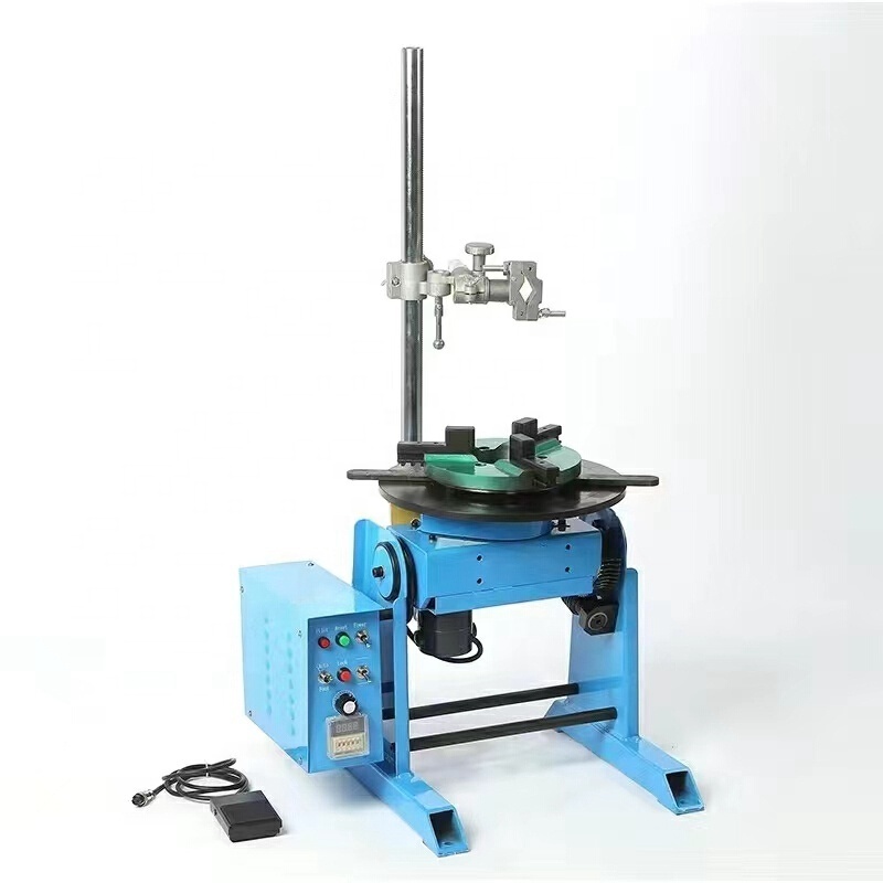 10 kg Welding Turntable Positioner Automatic Circumferential Seam Welding Turntable Equipped With 65MM  80MM Chuck