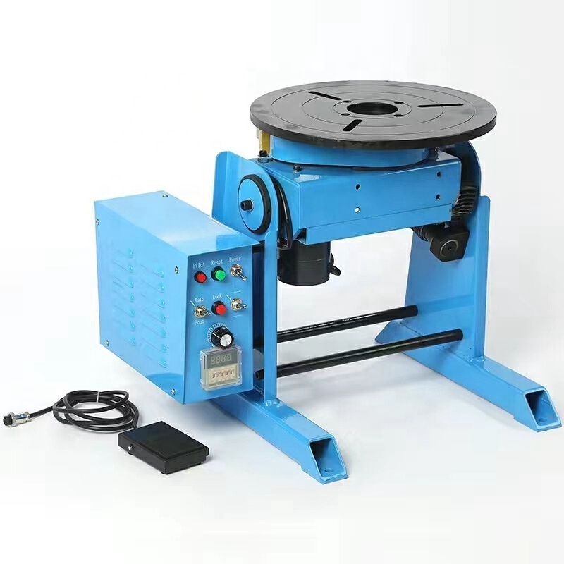 10 kg Welding Turntable Positioner Automatic Circumferential Seam Welding Turntable Equipped With 65MM  80MM Chuck