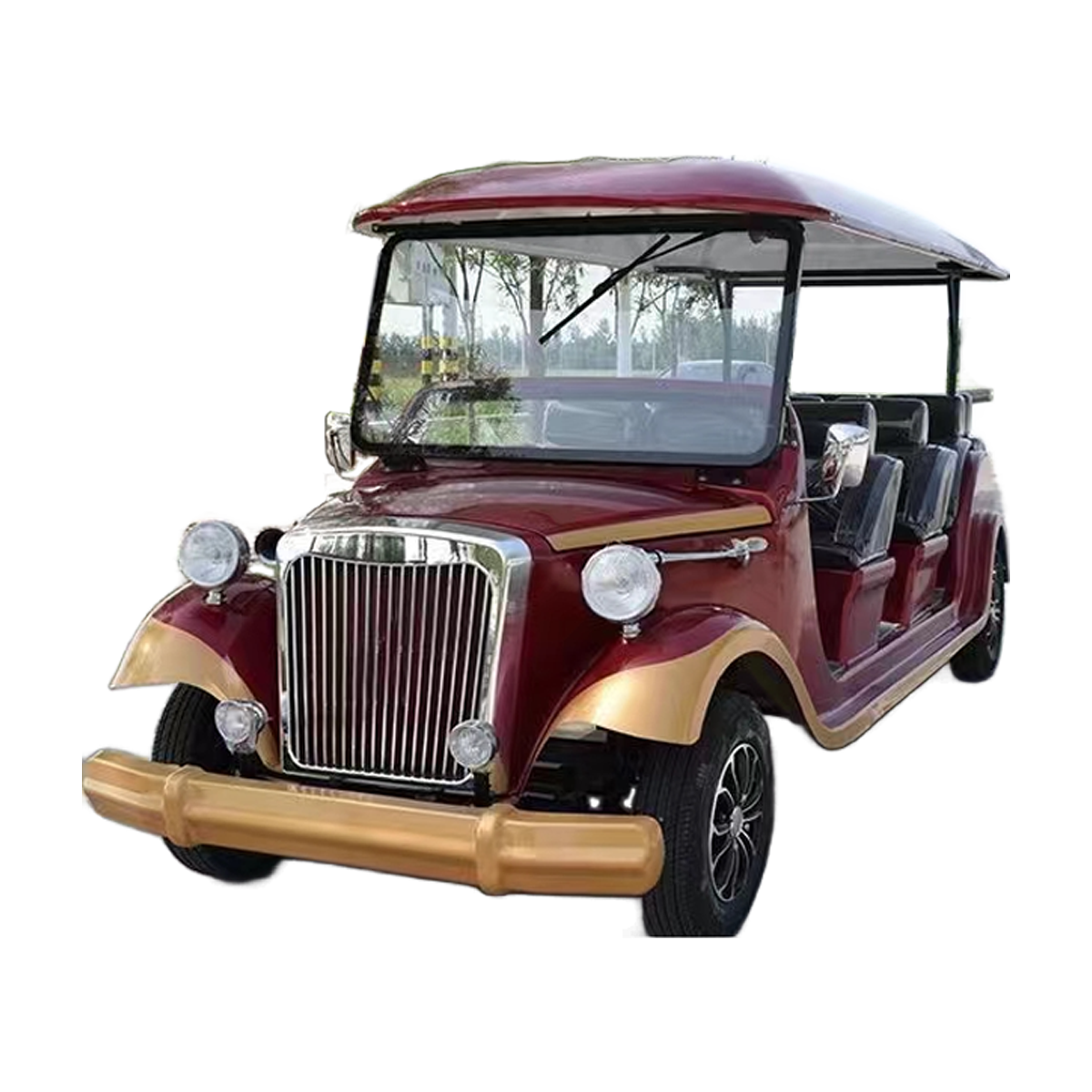 Quality assurance Antique car golf car retro style classic old electric sightseeing car